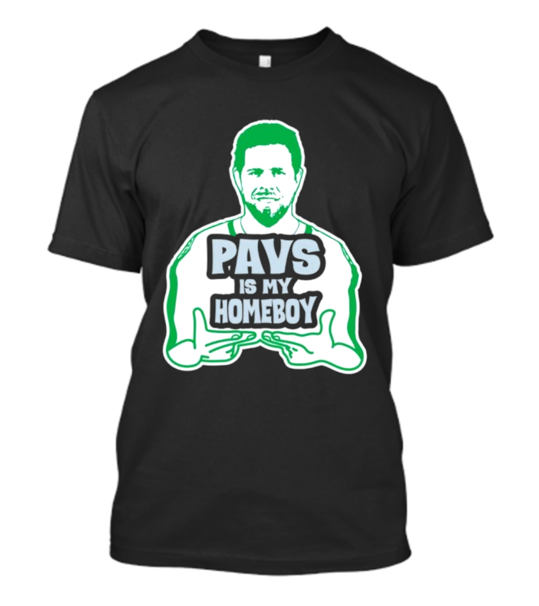 Dallas Stars Pavs Is My Homeboy Green And White T-Shirt