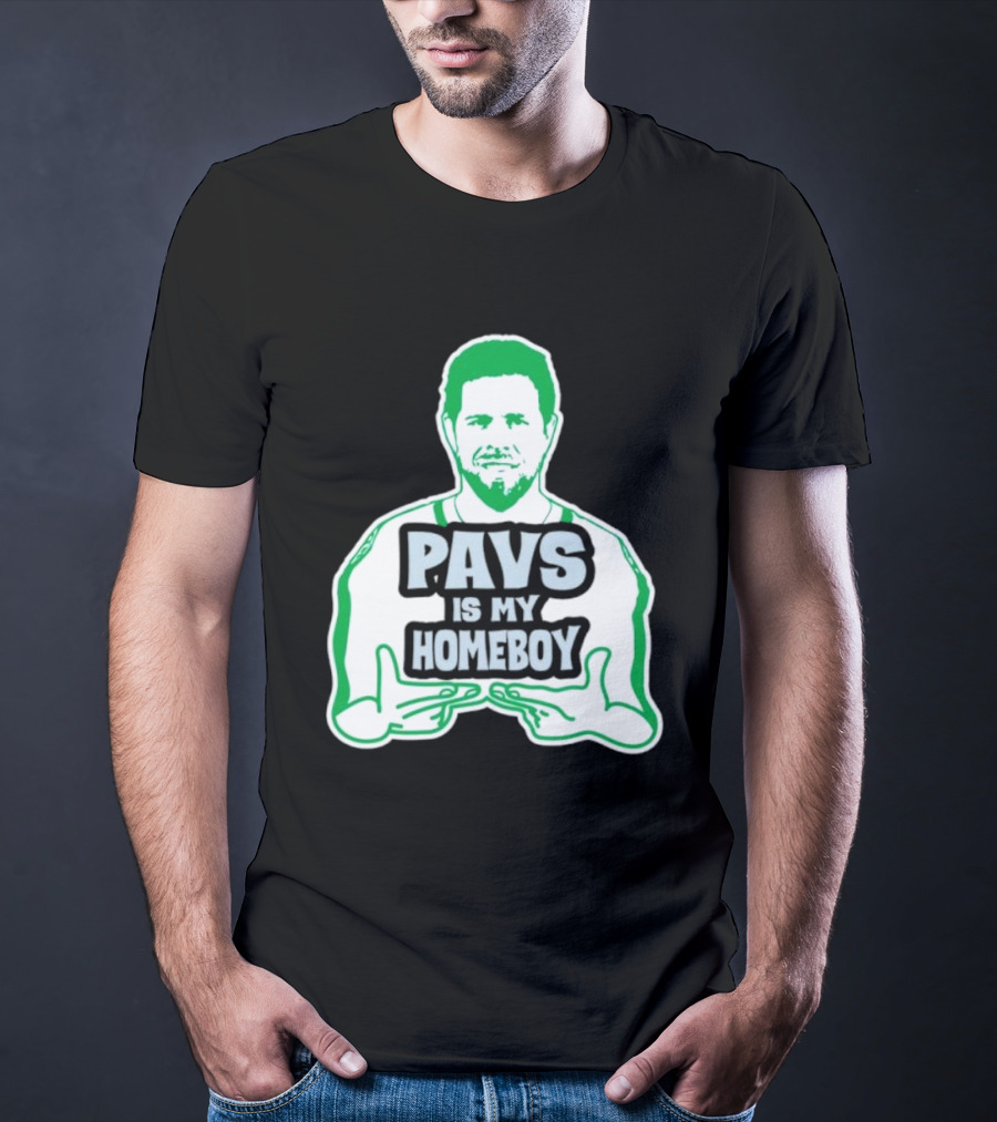 Dallas Stars Pavs Is My Homeboy Green And White T-Shirt