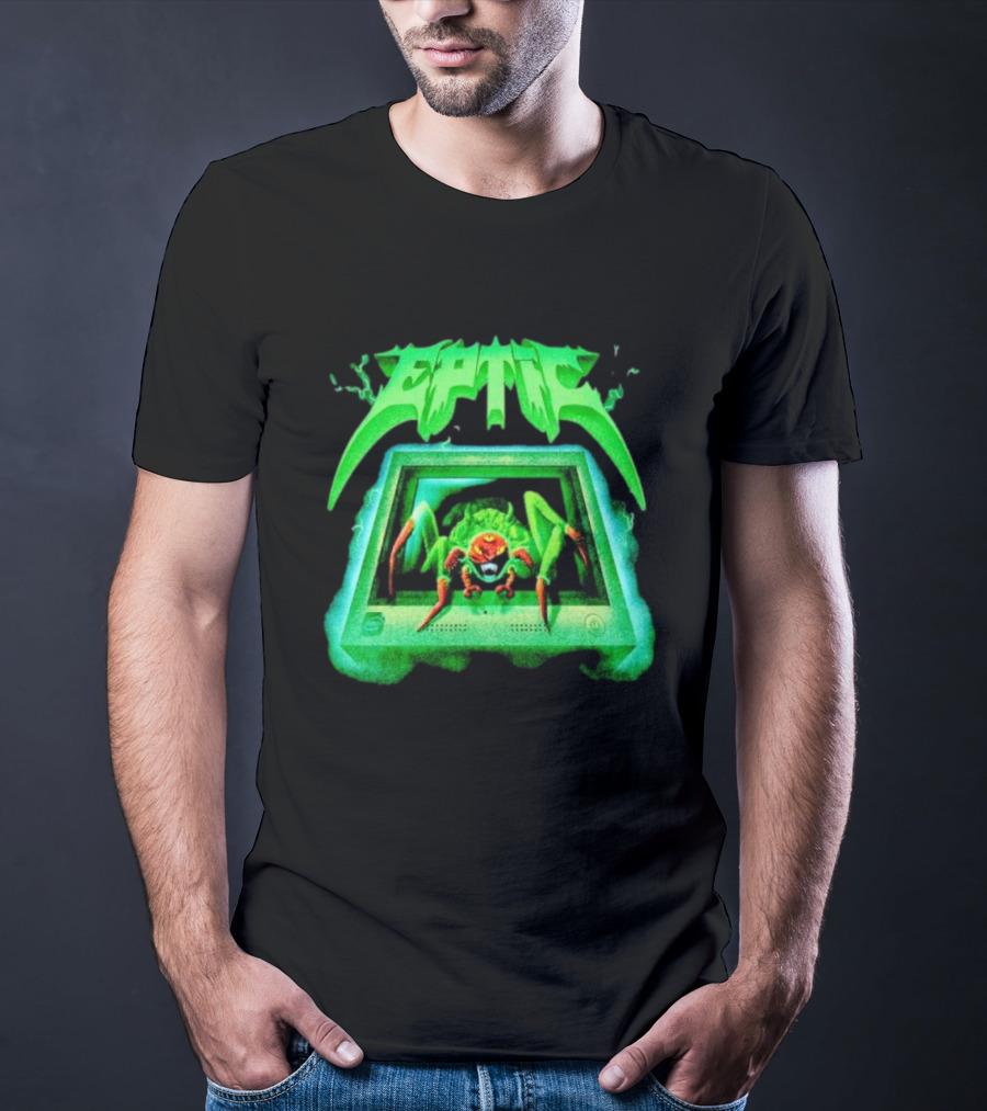 Eptic Interweb Vintage Spider On Screen T-Shirt