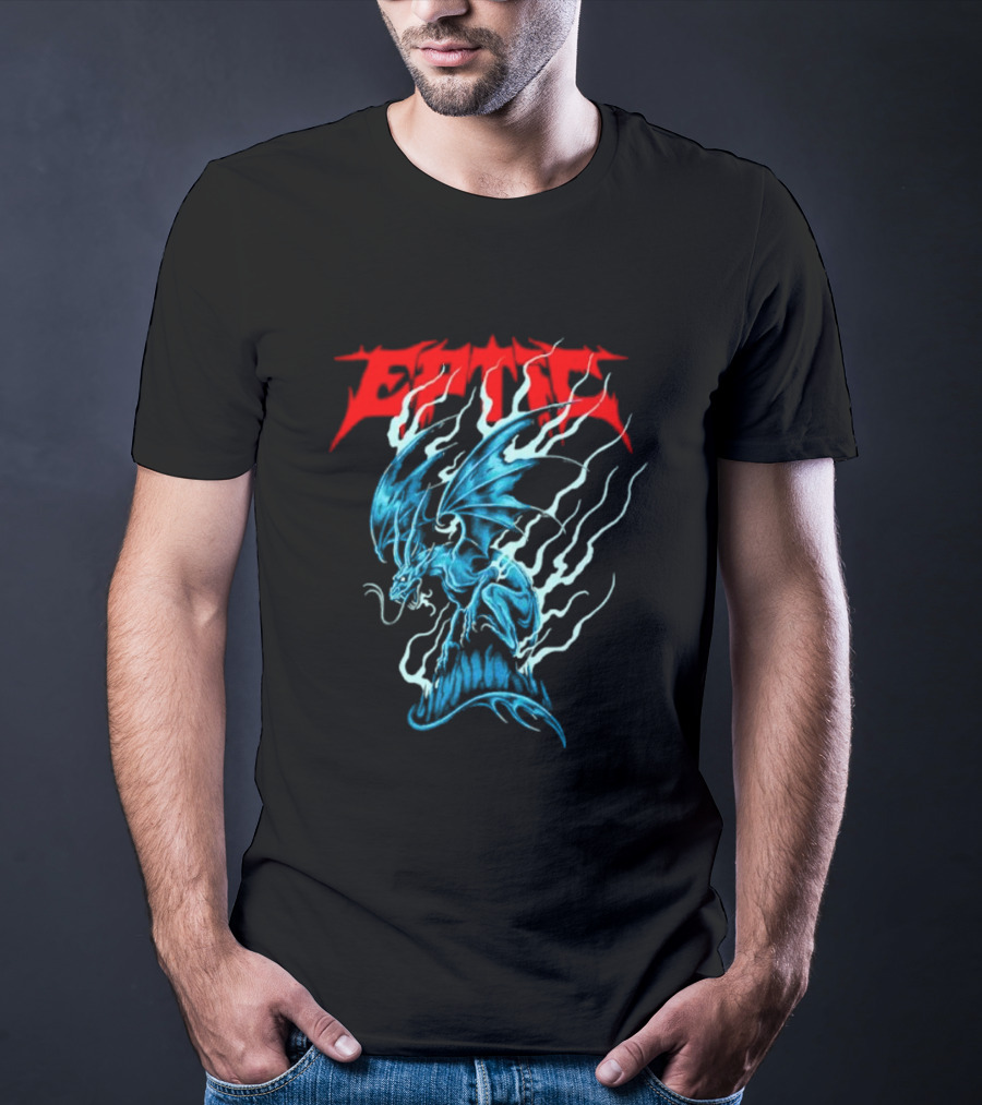 Eptic Blue Dragon Flame Art Collaboration With Yara Noe T-Shirt
