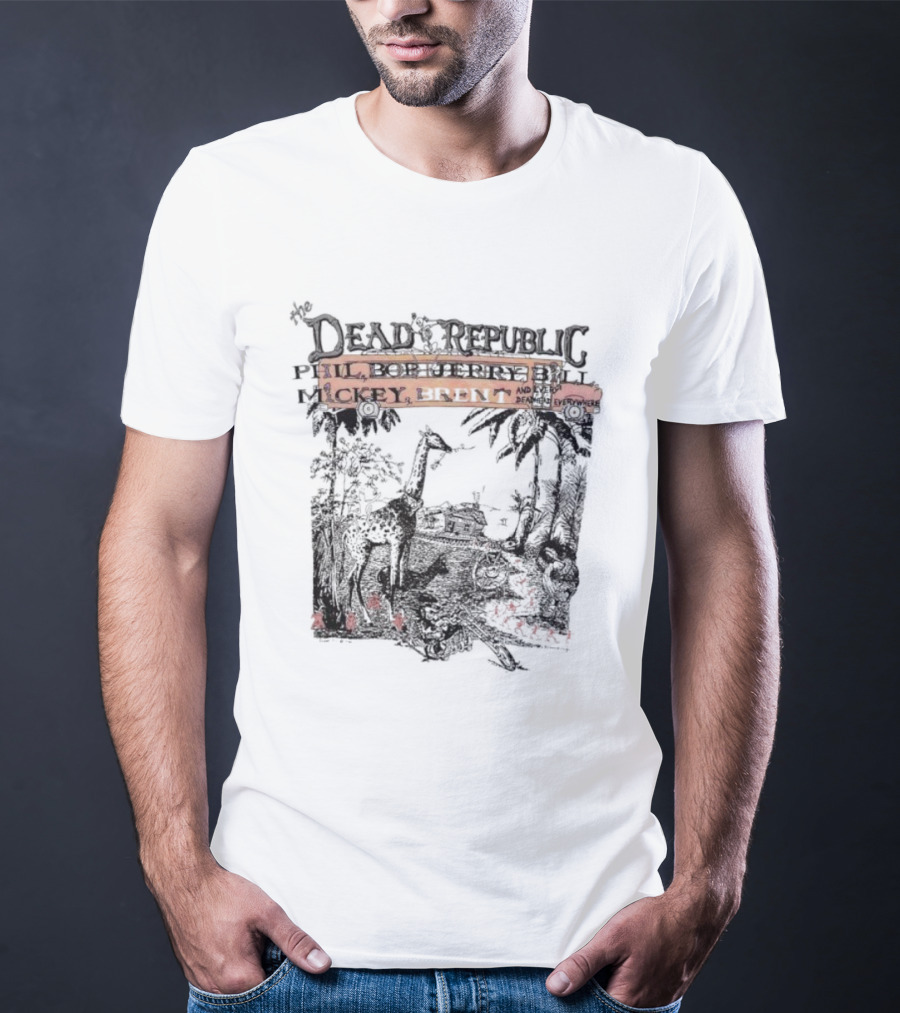 The Dead Republic Phil Bob Jerry Bill Mickey Brent Safari Scene T-Shirt