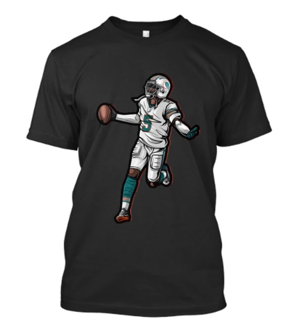 Miami Dolphins Jalen Football Player Number 5 T-Shirt