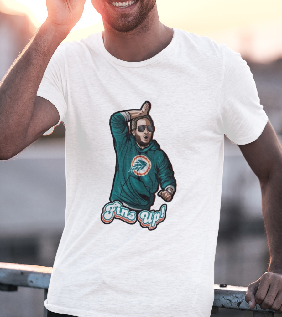Mike McDaniel Fins Up Miami Dolphins Coach Motivation T-Shirt