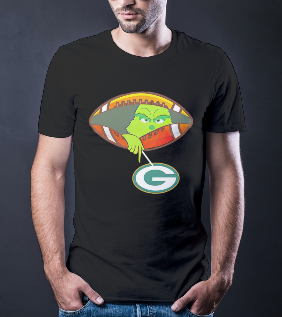 Grinch Ew Football Green Bay Packers Mockery T-Shirt