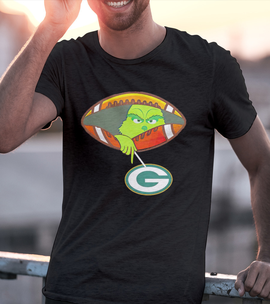 Grinch Ew Football Green Bay Packers Mockery T-Shirt