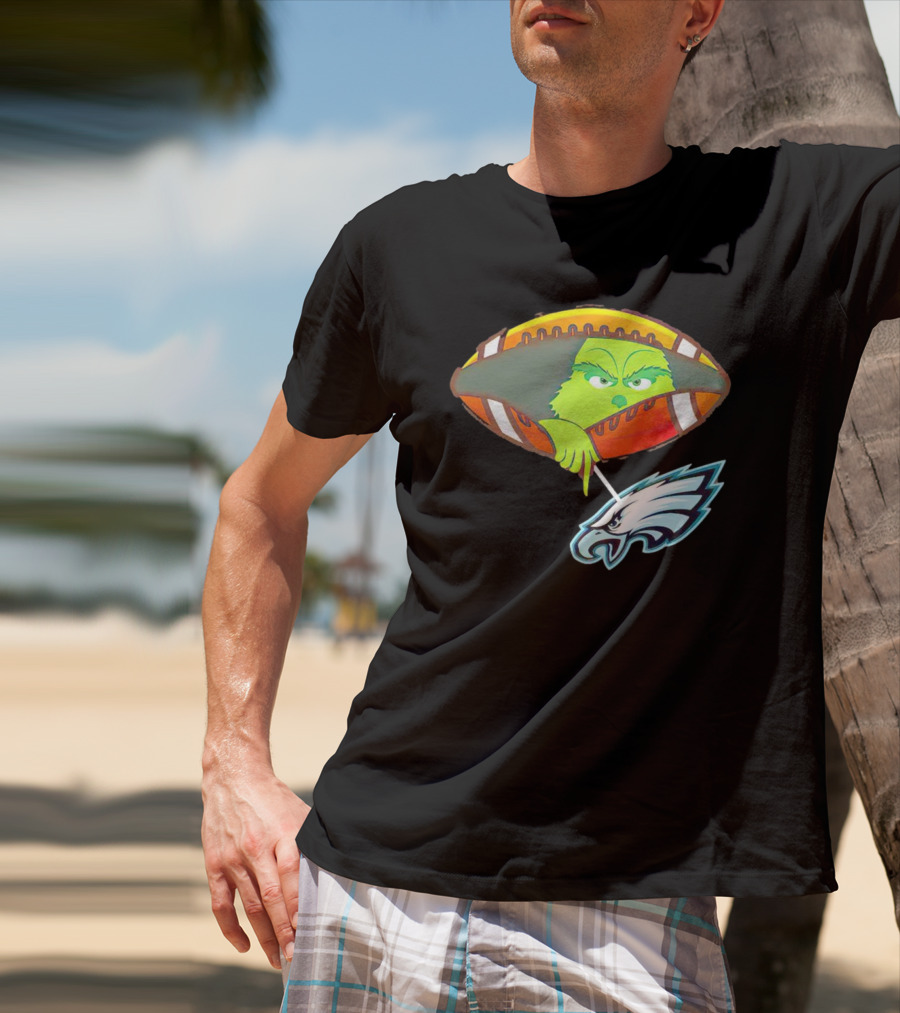 Grinch Ew Philadelphia Eagles Football T-Shirt