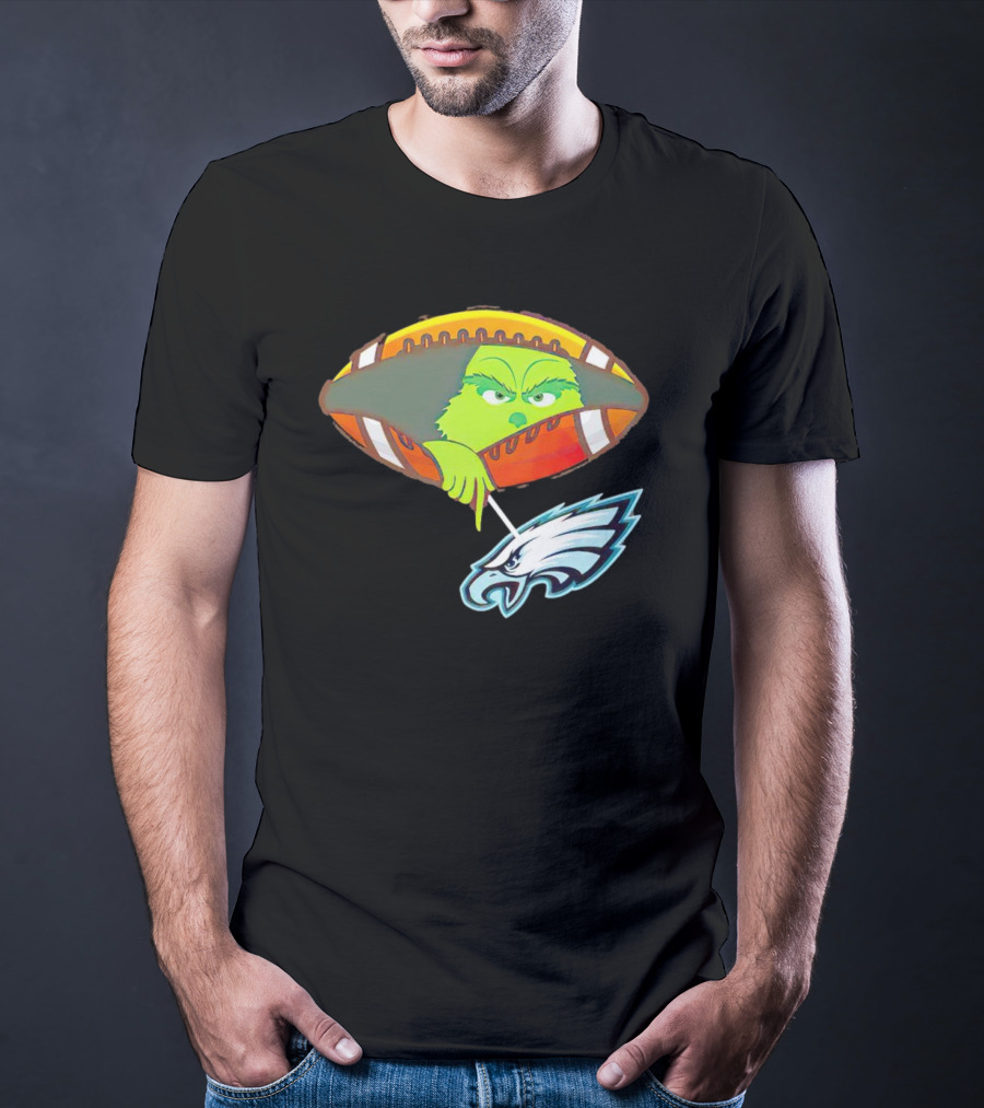 Grinch Ew Philadelphia Eagles Football T-Shirt