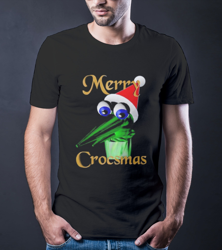 Merry Crocsmash Kekcroc Christmas Santa Hat T-Shirt