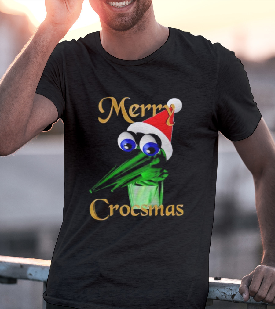 Merry Crocsmash Kekcroc Christmas Santa Hat T-Shirt