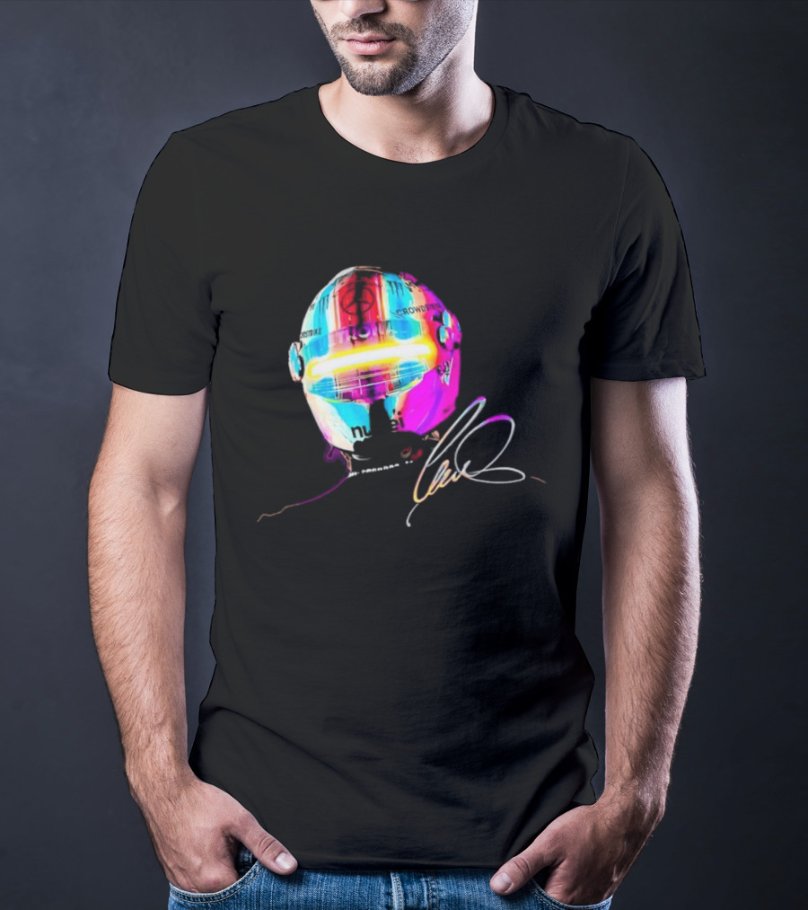 Lewis Hamilton Rainbow Signature Helmet T-Shirt