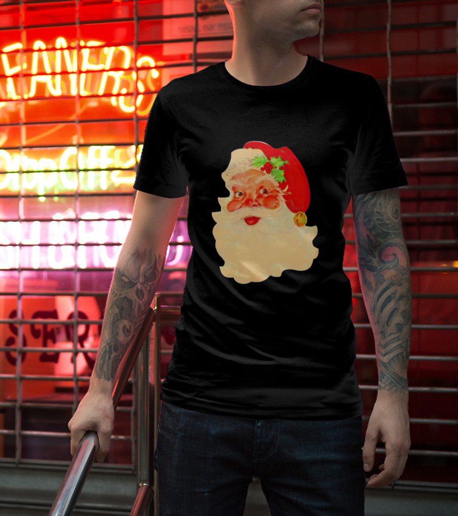 Santa Claus Vintage 1960s Christmas Nostalgia T-Shirt