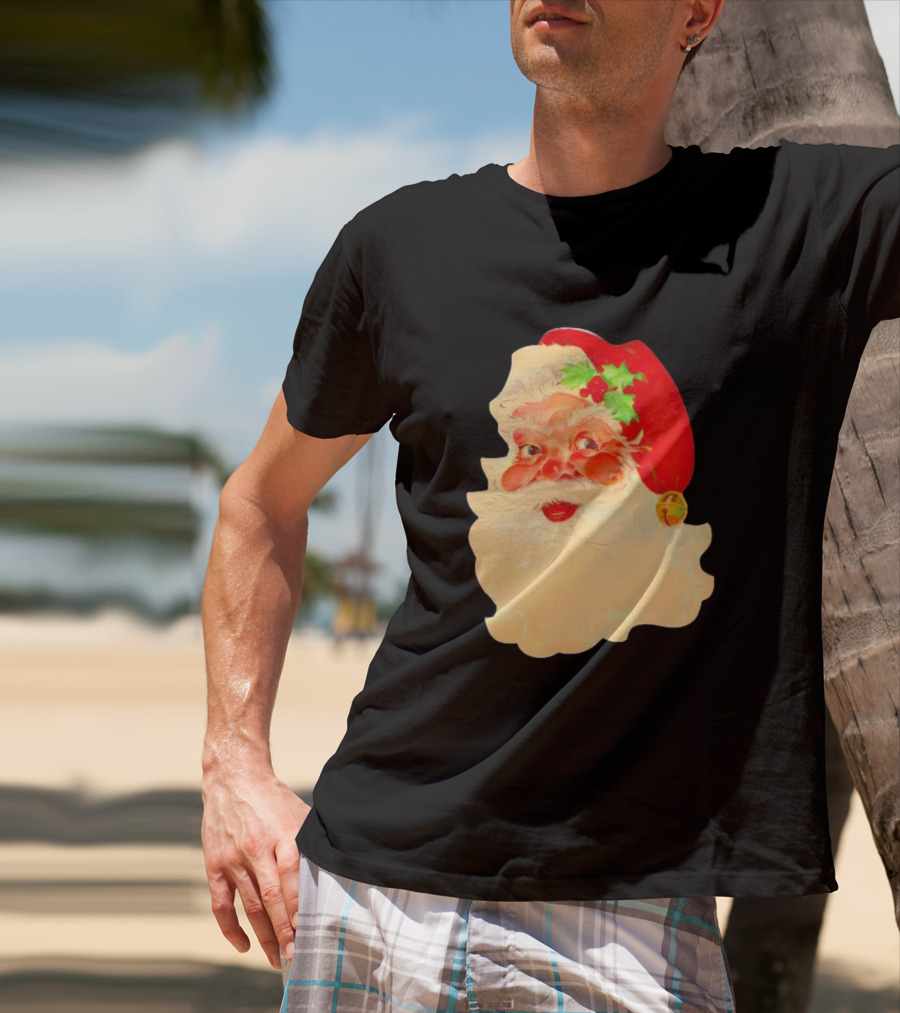Santa Claus Vintage 1960s Christmas Nostalgia T-Shirt