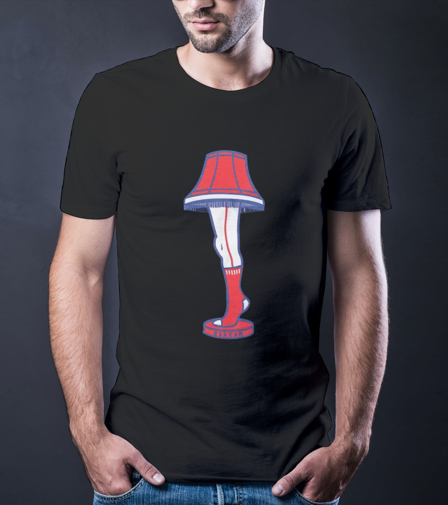 Boston Red Sox Leg Lamp Holiday T-Shirt