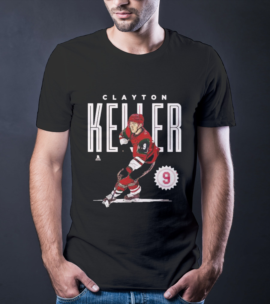CLAYTON KELLER ARIZONA NUMBER 9 HOCKEY PLAYER T-Shirt
