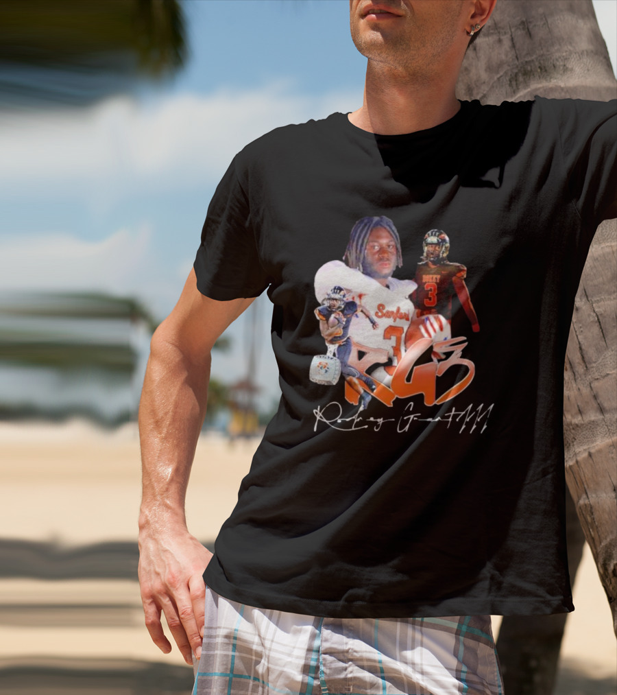 Rockey Grant RG3 Sanford Heavy 3 Football T-Shirt