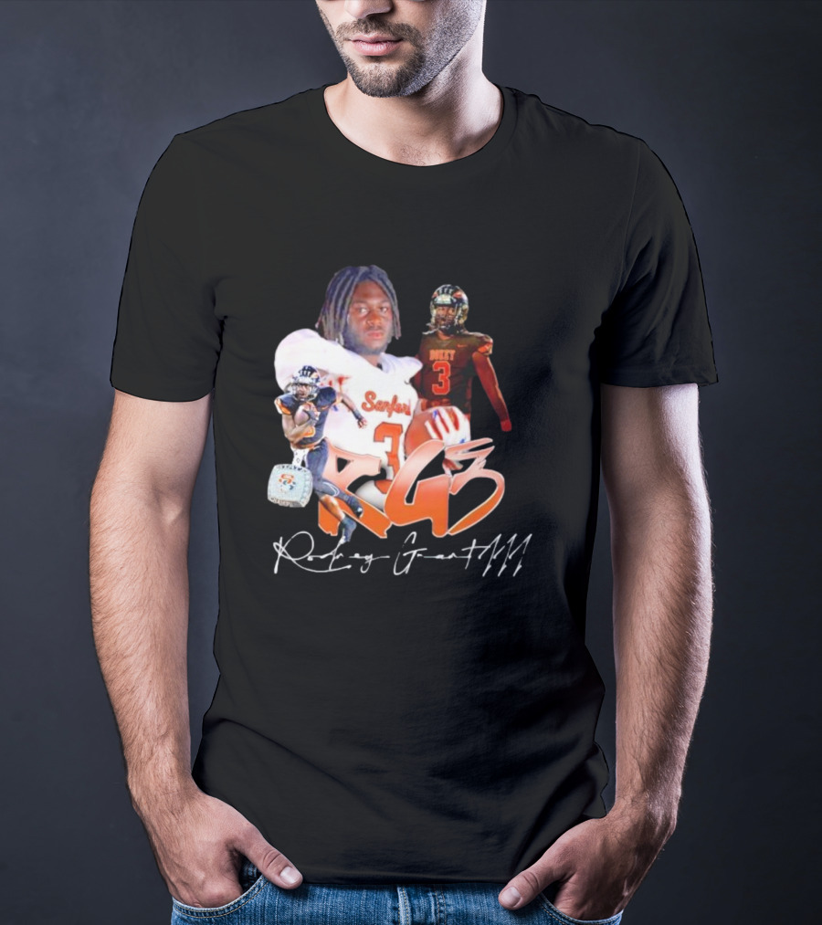 Rockey Grant RG3 Sanford Heavy 3 Football T-Shirt