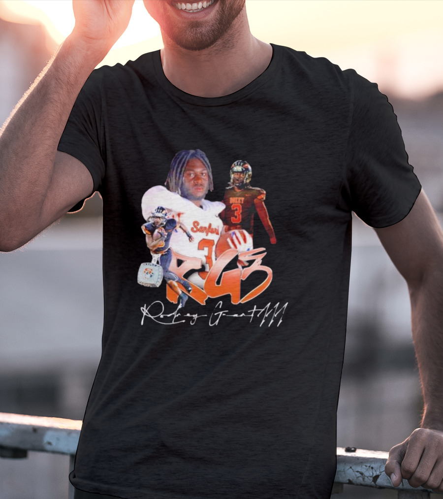 Rockey Grant RG3 Sanford Heavy 3 Football T-Shirt