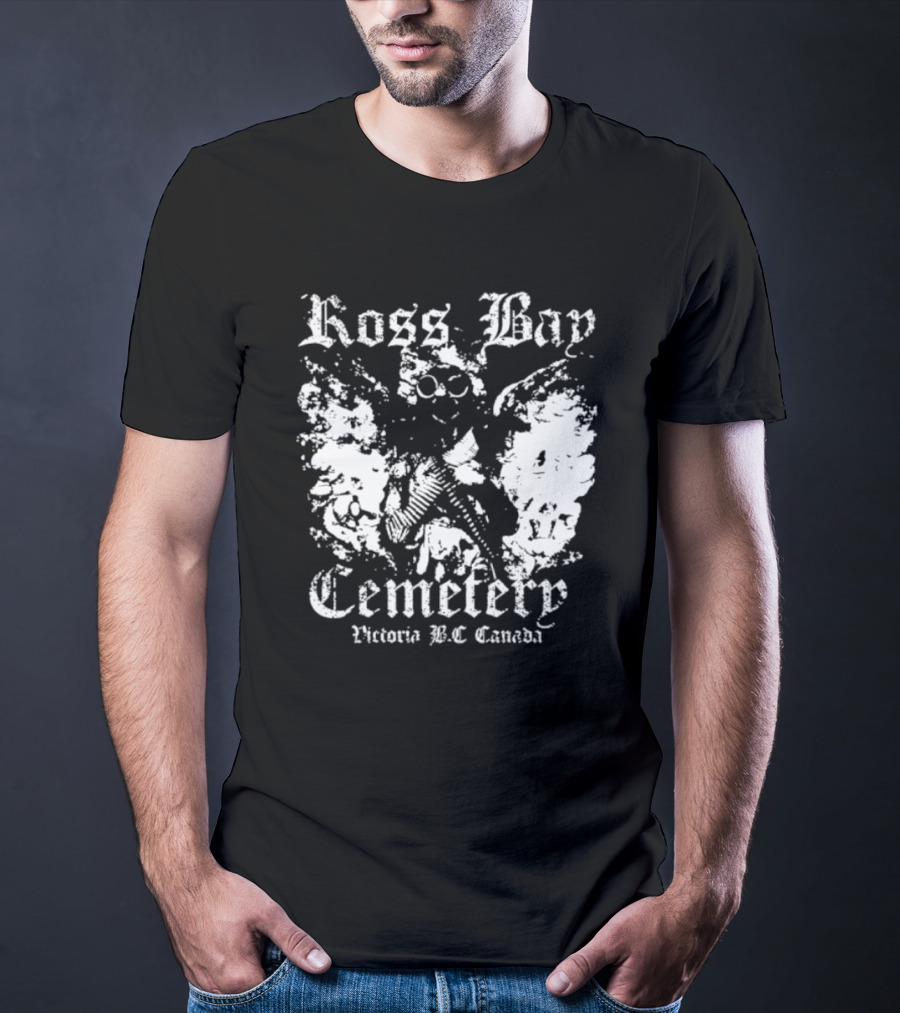 Ross Bay Cemetery Victoria BC Canada Vintage Gothic Skull T-Shirt