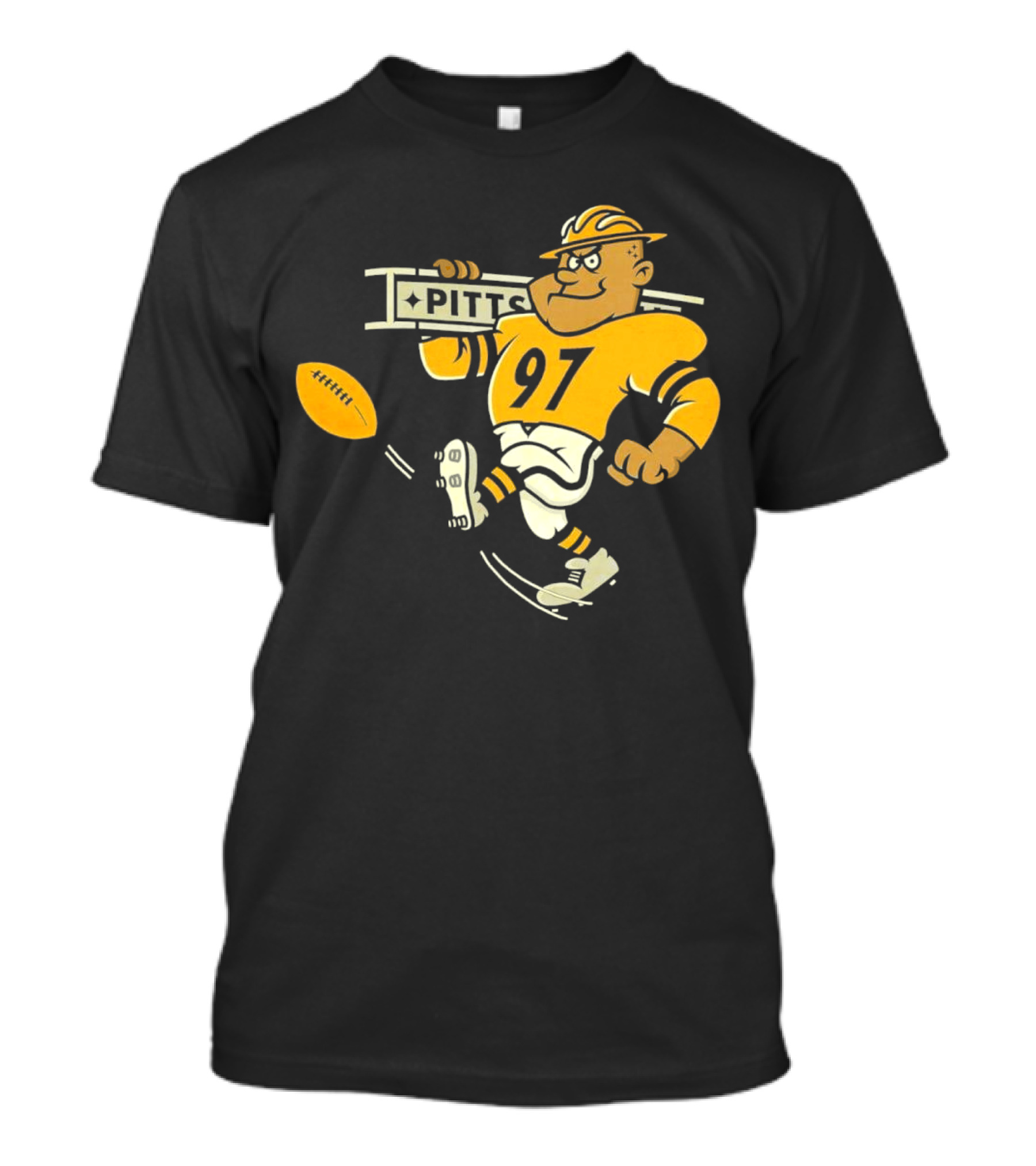 Steely McBeam Pittsburgh Steelers 97 PITT Caricature T-Shirt