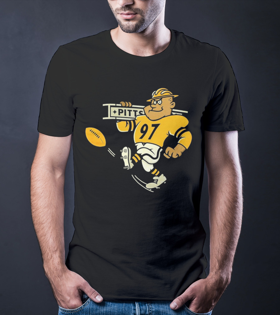 Steely McBeam Pittsburgh Steelers 97 PITT Caricature T-Shirt