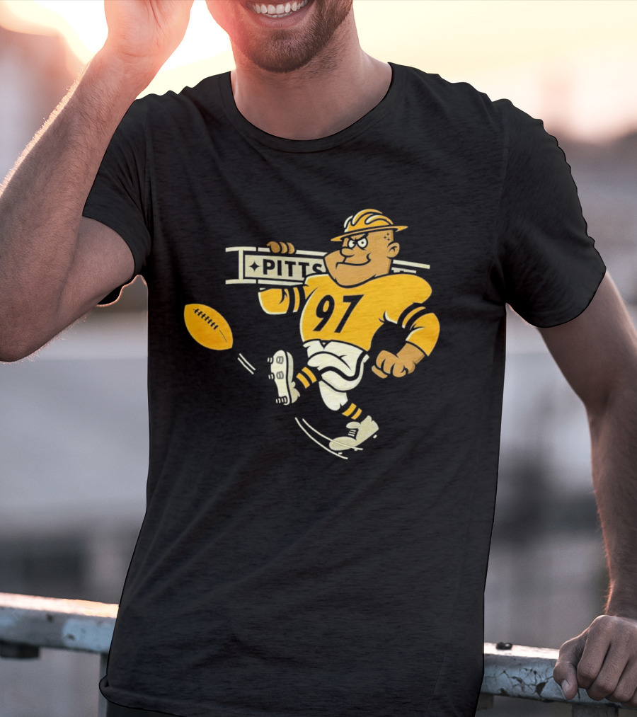 Steely McBeam Pittsburgh Steelers 97 PITT Caricature T-Shirt