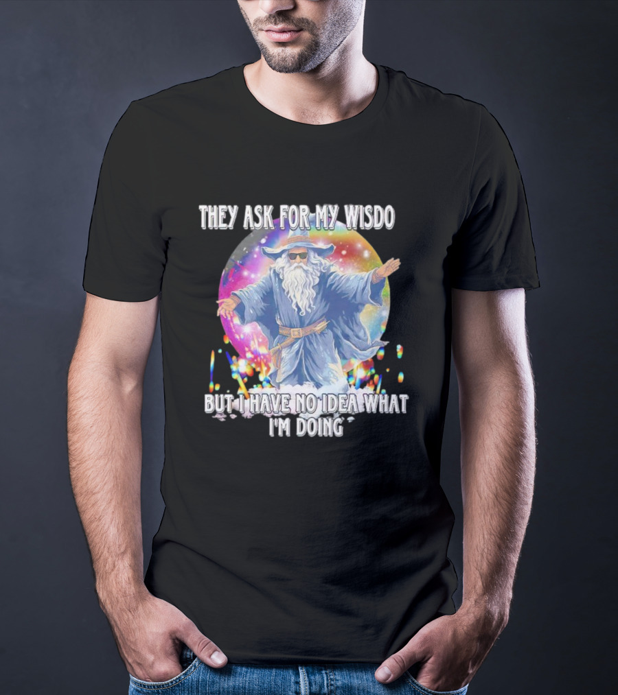 They Ask For My Wisdom But I Have No Idea What I'm Doing Wizard T-Shirt