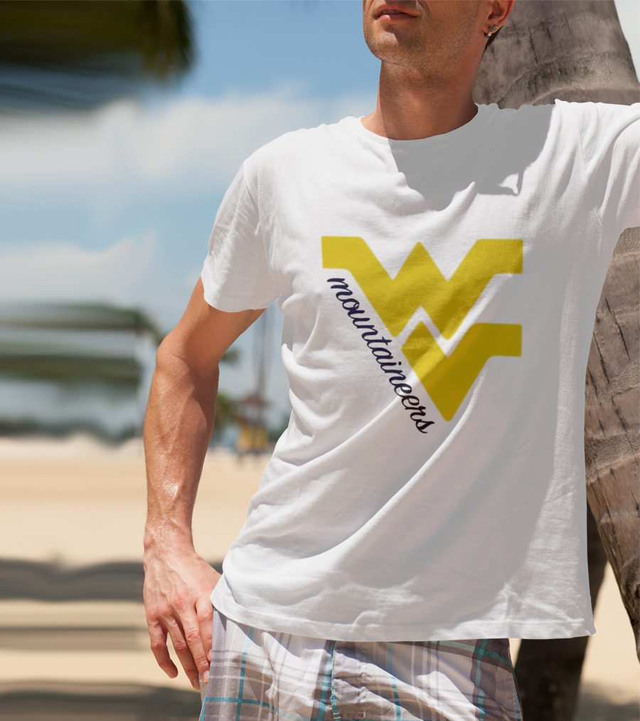 WVU Mountaineers Yellow WV T-Shirt