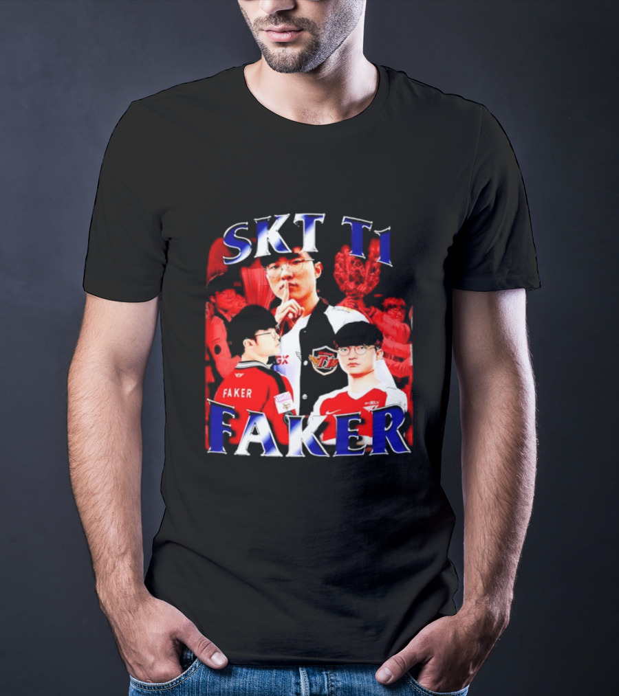 SKT T1 Faker Vintage Champion Legacy T-Shirt