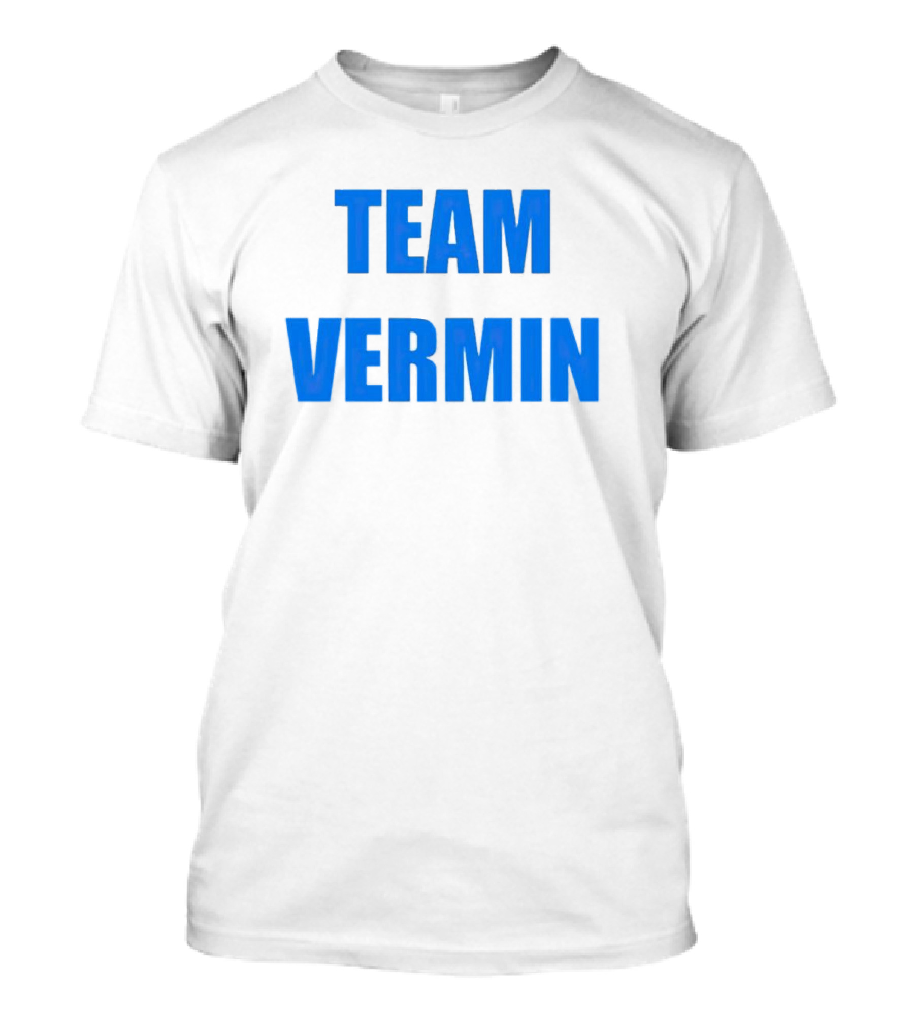 Team Vermin Bold Blue Text T-Shirt