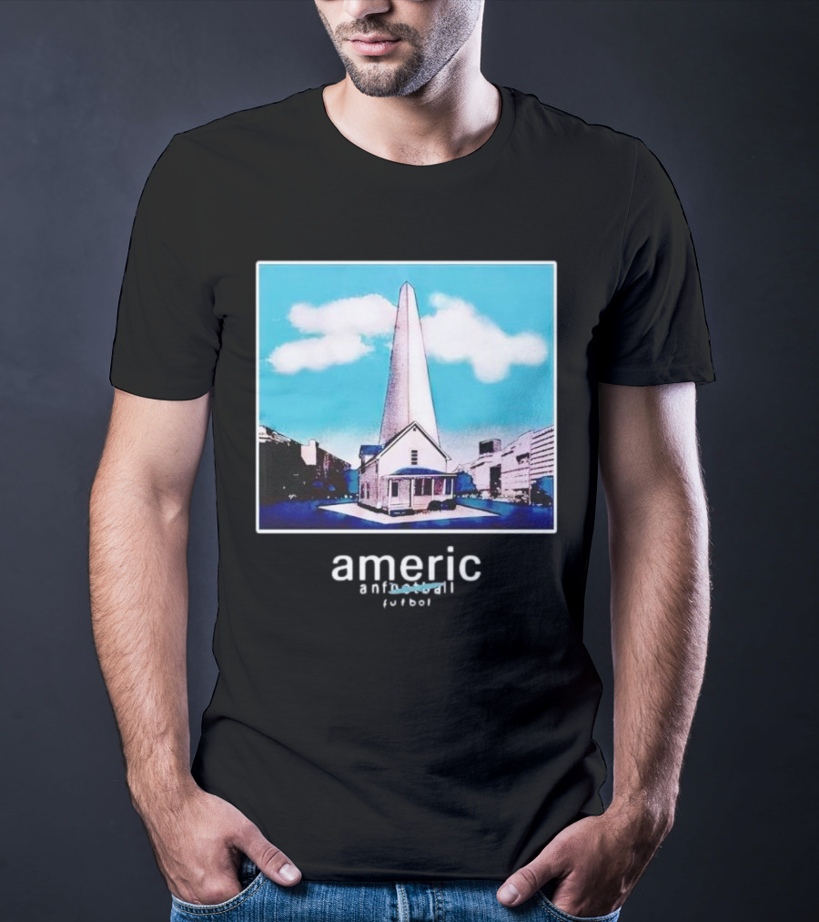 Americ Anfootball Futbol House And Obelisk Cityscape T-Shirt