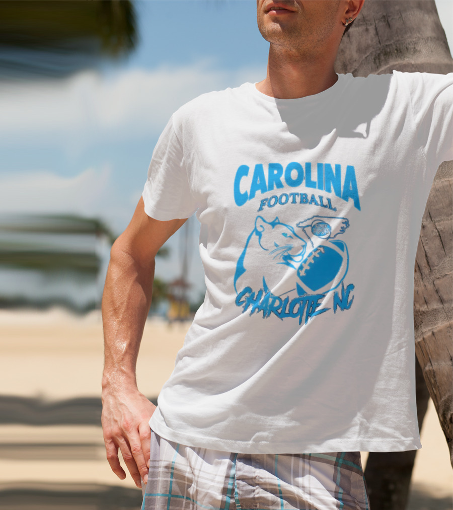 Carolina Football Since 1995 Charlotte NC Panther T-Shirt