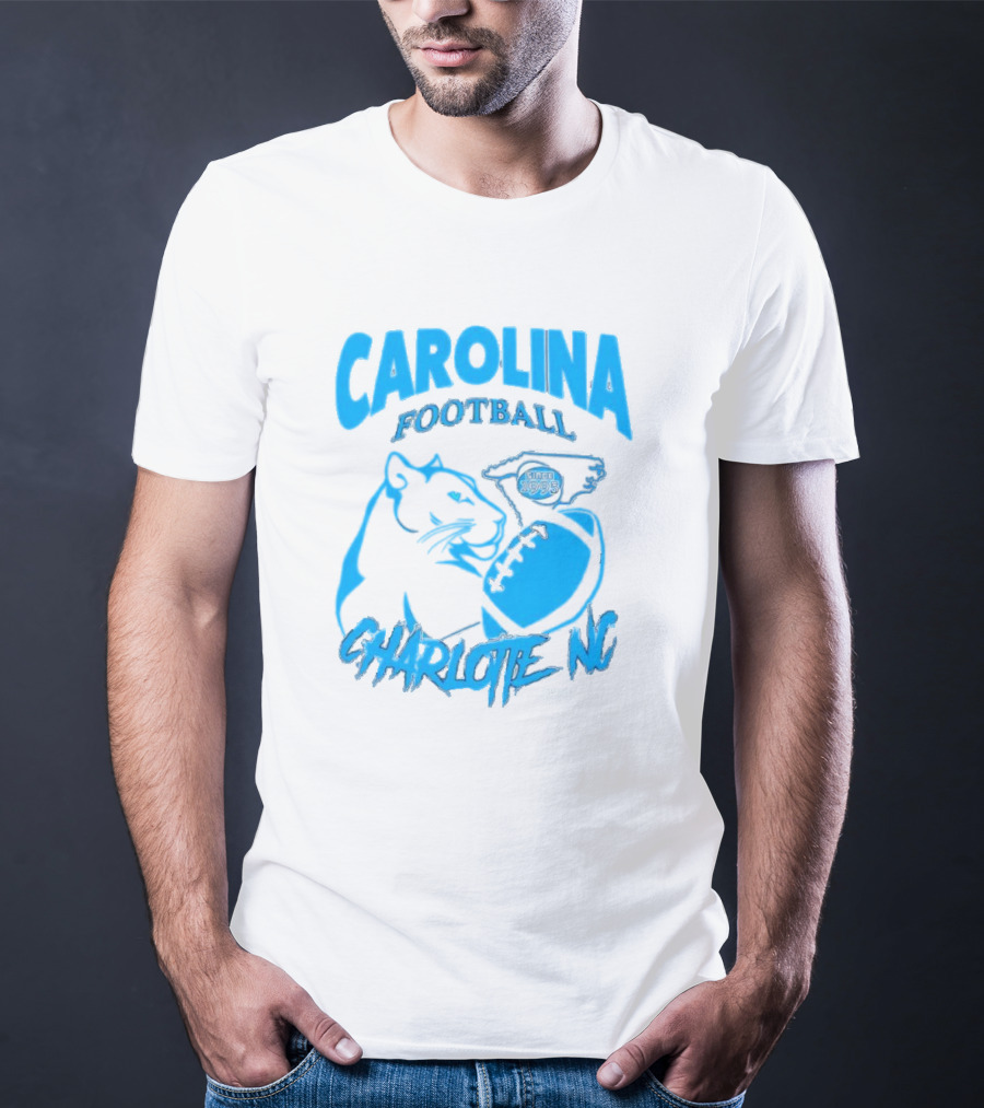 Carolina Football Since 1995 Charlotte NC Panther T-Shirt