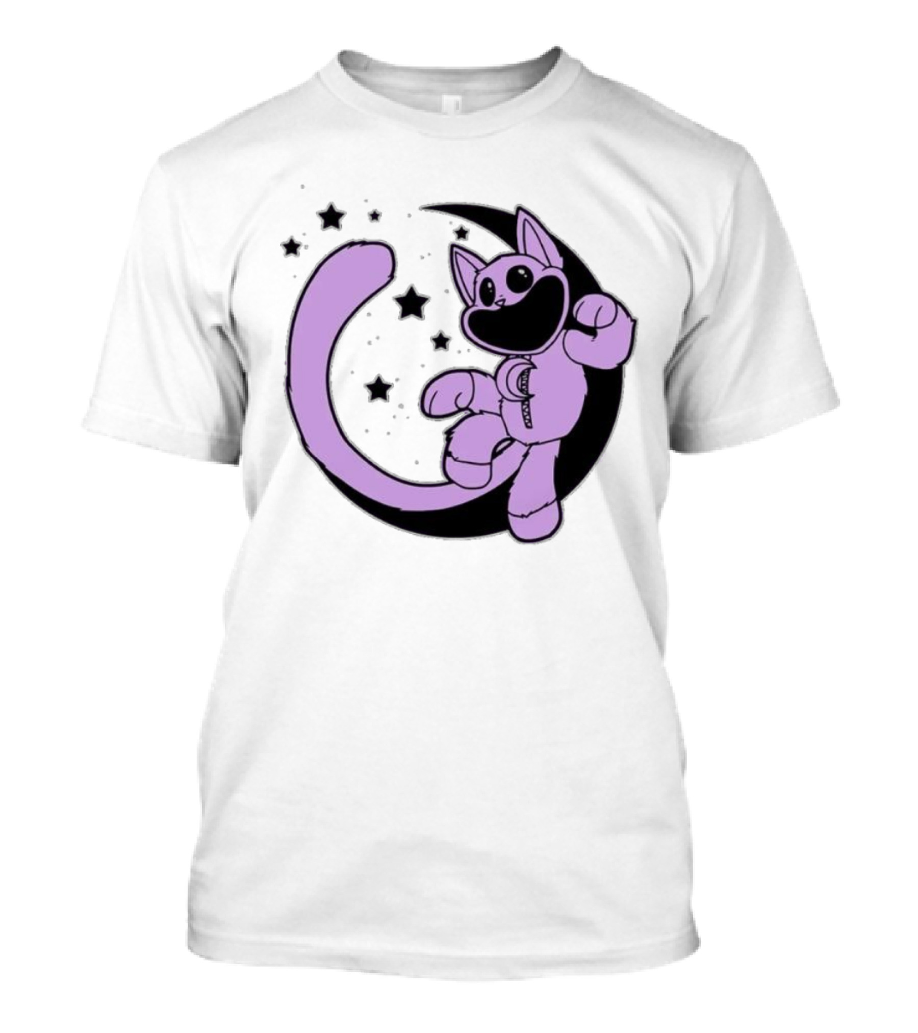 CatNap Astronaut Cat In Space With Crescent Moon And Stars T-Shirt