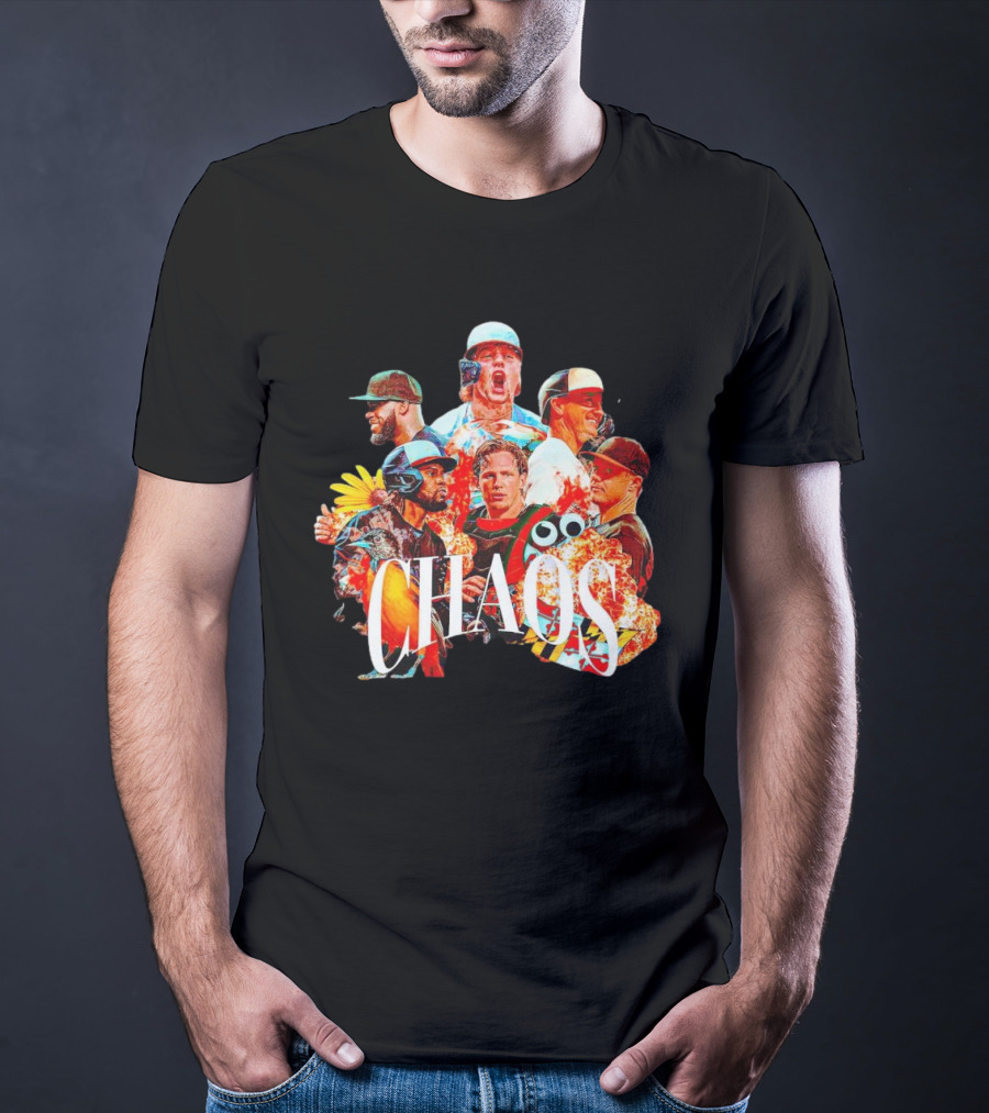 CHAOS Baltimore Orioles Baseball Players Action Collage T-Shirt