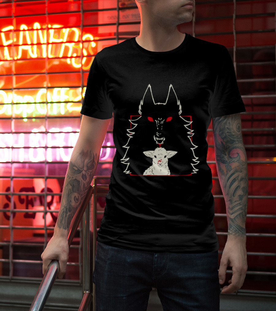 Duplicity By Morsusmania Wolf And Lamb Duality T-Shirt