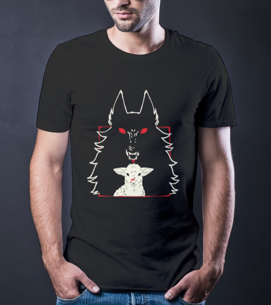 Duplicity By Morsusmania Wolf And Lamb Duality T-Shirt