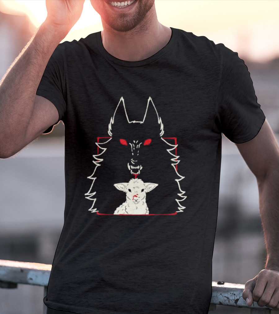 Duplicity By Morsusmania Wolf And Lamb Duality T-Shirt