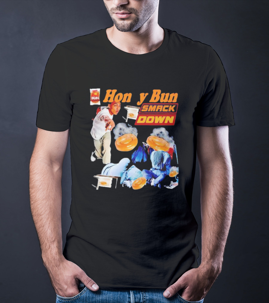 Honey Bun Smackdown Action Scene With Fighting Moves And Buns T-Shirt
