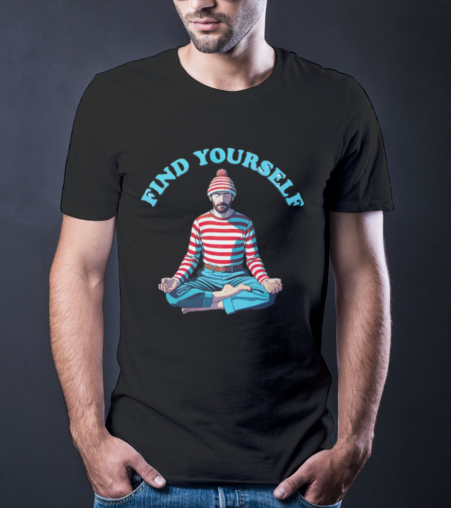 Find Yourself Where’s Waldo Meditation Concept T-Shirt