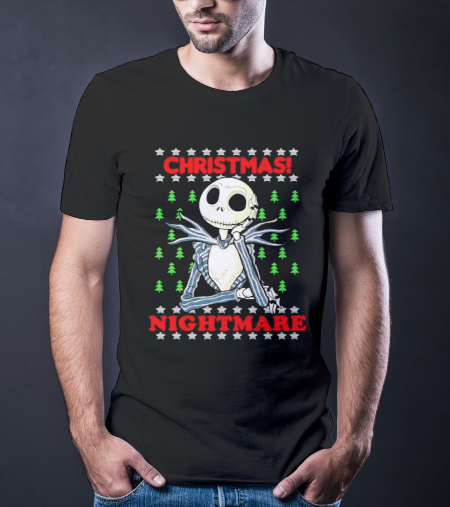 Jack Skellington Christmas Nightmare Ugly T-Shirt