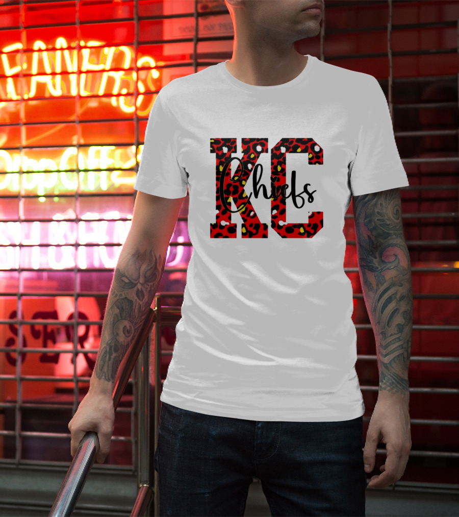 KC Chiefs Leopard Print T-Shirt