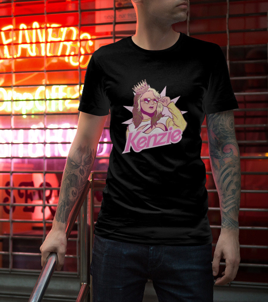 Kenzie Paige Pink Queen Icon With Crown And Sunglasses T-Shirt