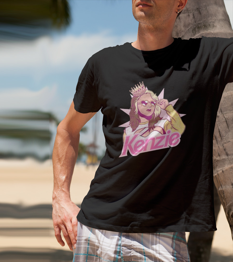 Kenzie Paige Pink Queen Icon With Crown And Sunglasses T-Shirt