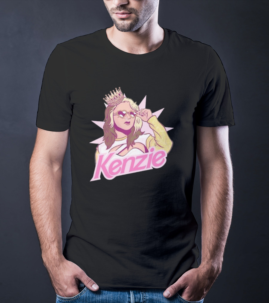 Kenzie Paige Pink Queen Icon With Crown And Sunglasses T-Shirt