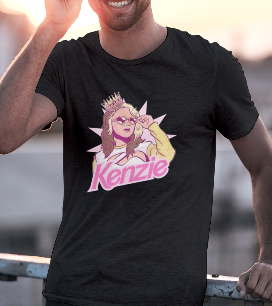 Kenzie Paige Pink Queen Icon With Crown And Sunglasses T-Shirt