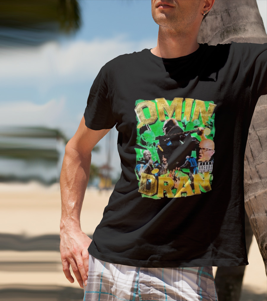 OMIN DRAN Arcade Vintage Parental Advisory T-Shirt