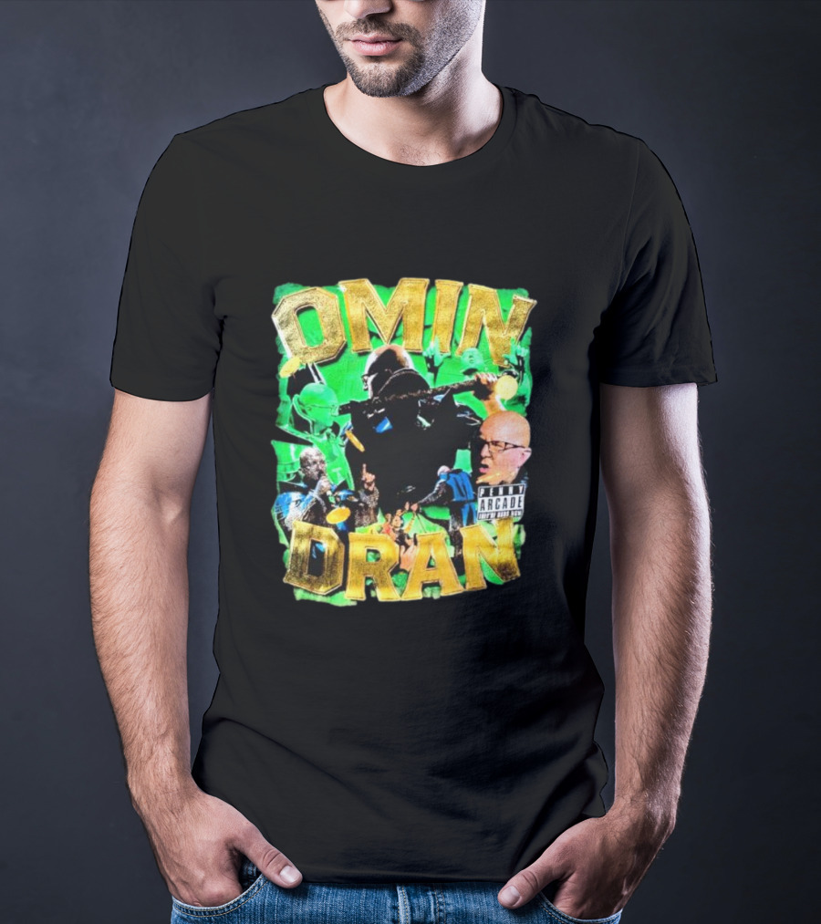 OMIN DRAN Arcade Vintage Parental Advisory T-Shirt