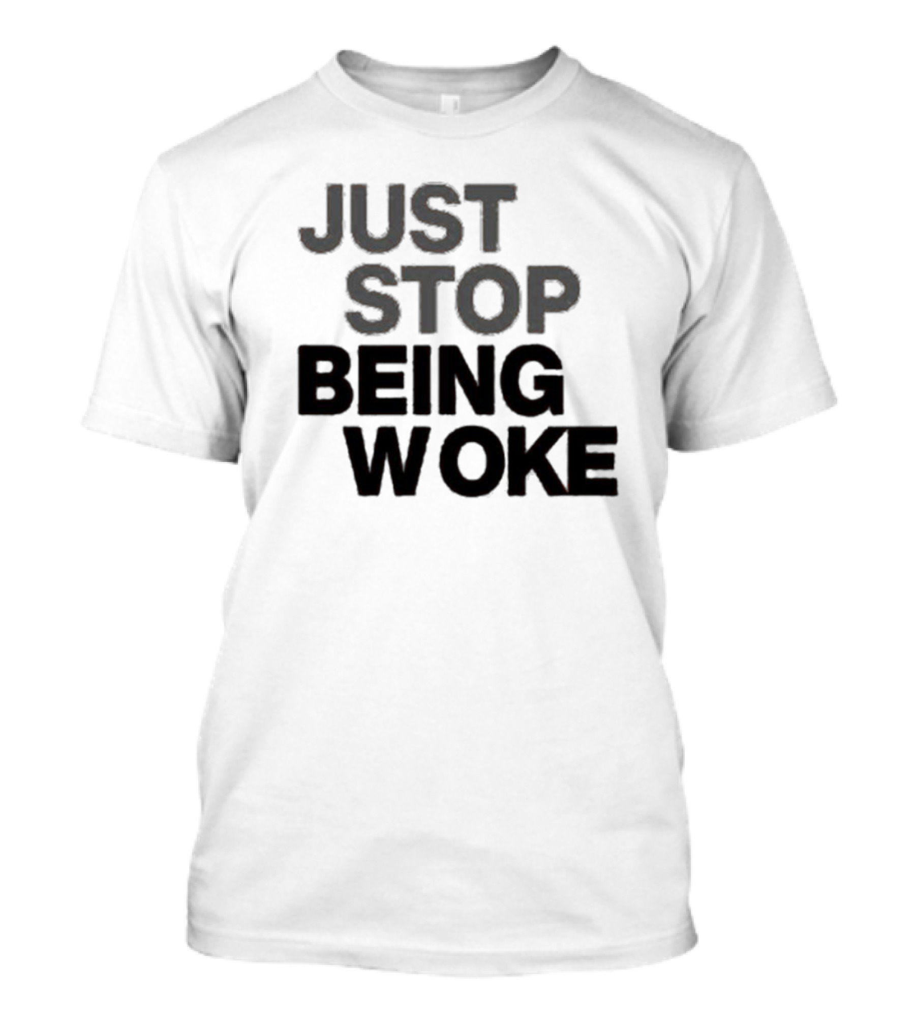 Paula London Just Stop Being Woke Black Lettered Message T-Shirt