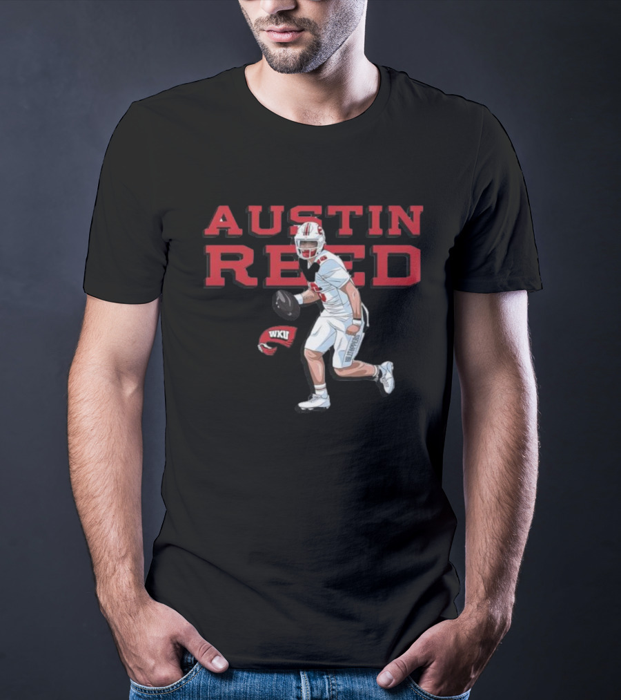 Austin Reed WKU Football Player Graphic With Helmet T-Shirt