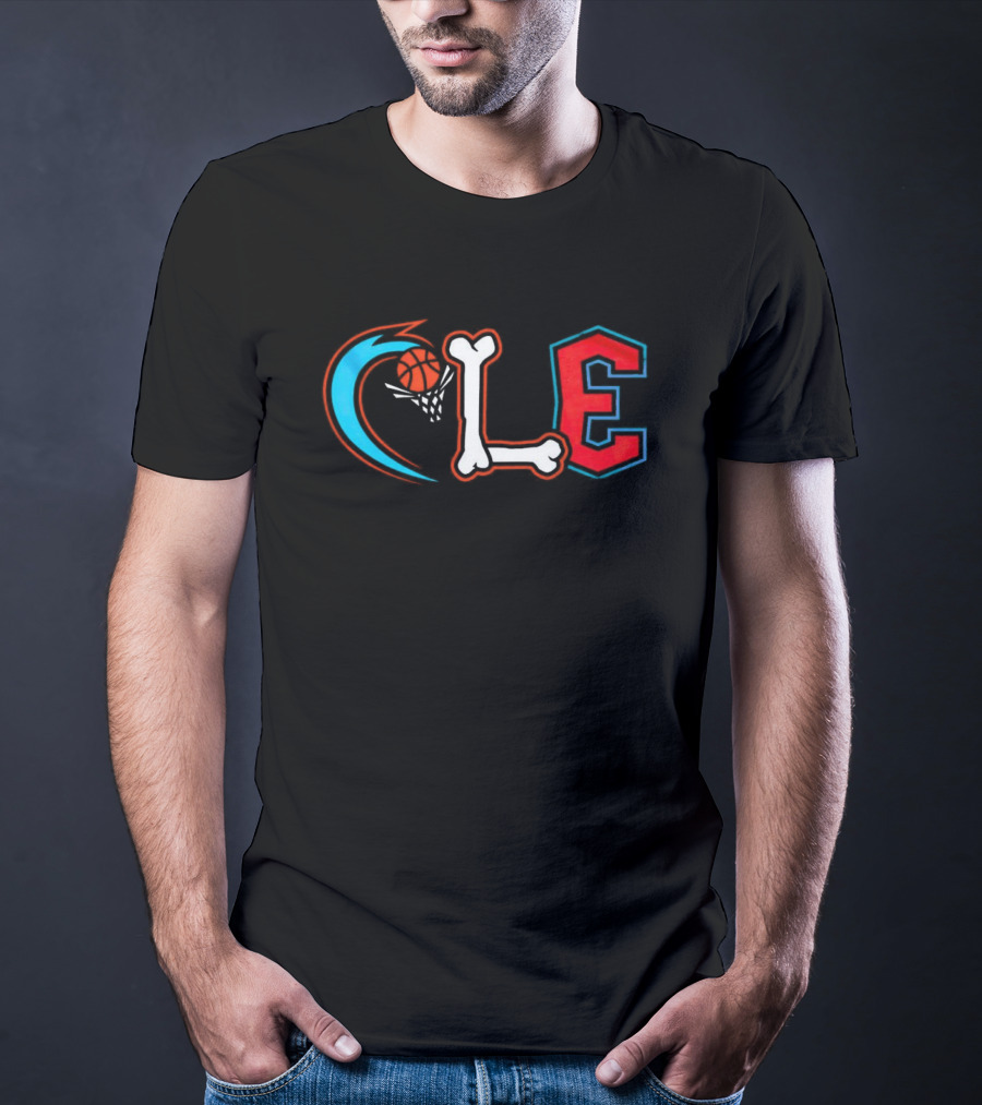 Cleveland Cavaliers CLE Basketball Bone T-Shirt